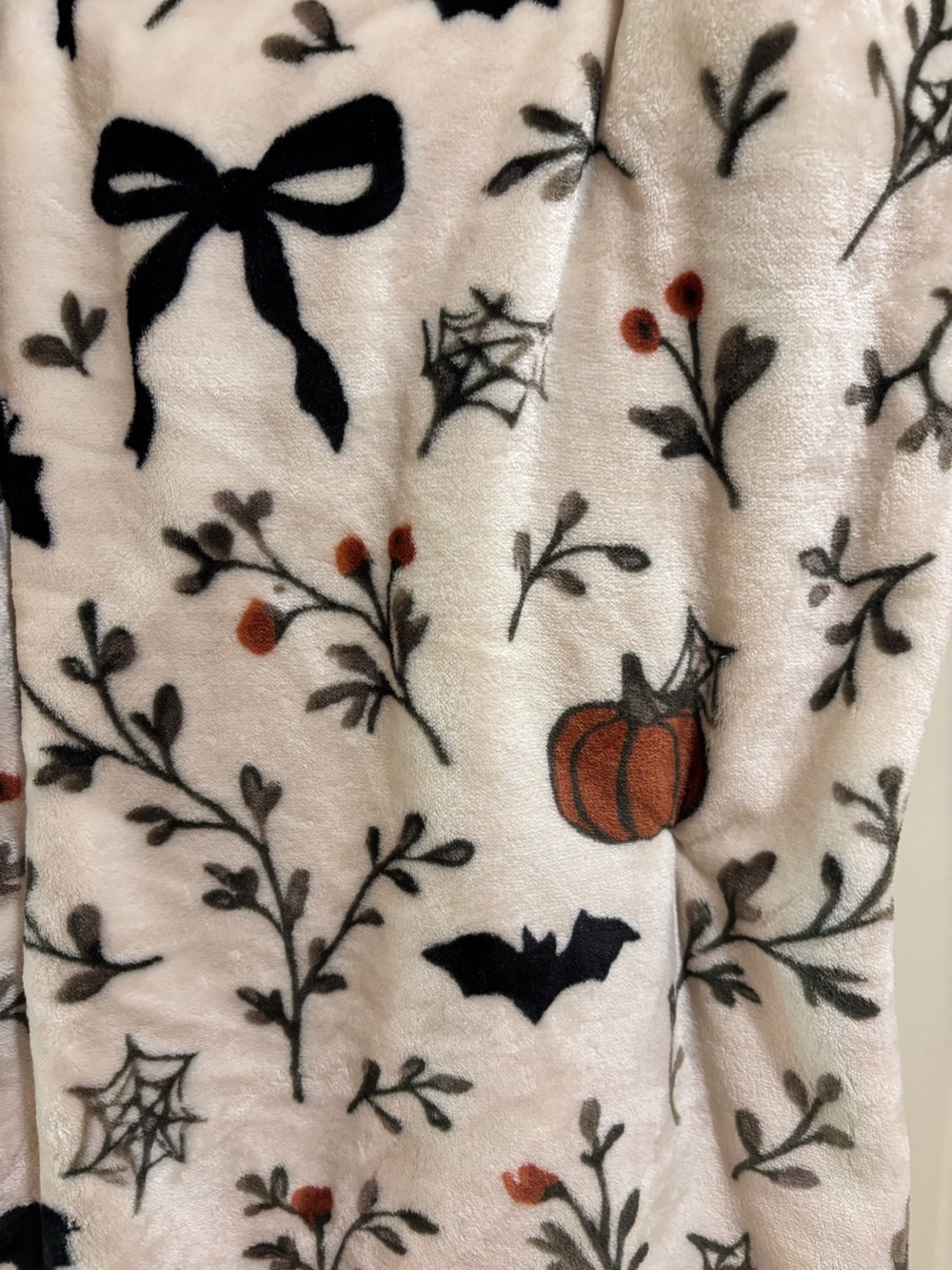 Nocturne Maison Oversized Plush Halloween Blanket - Picture 2 of 4